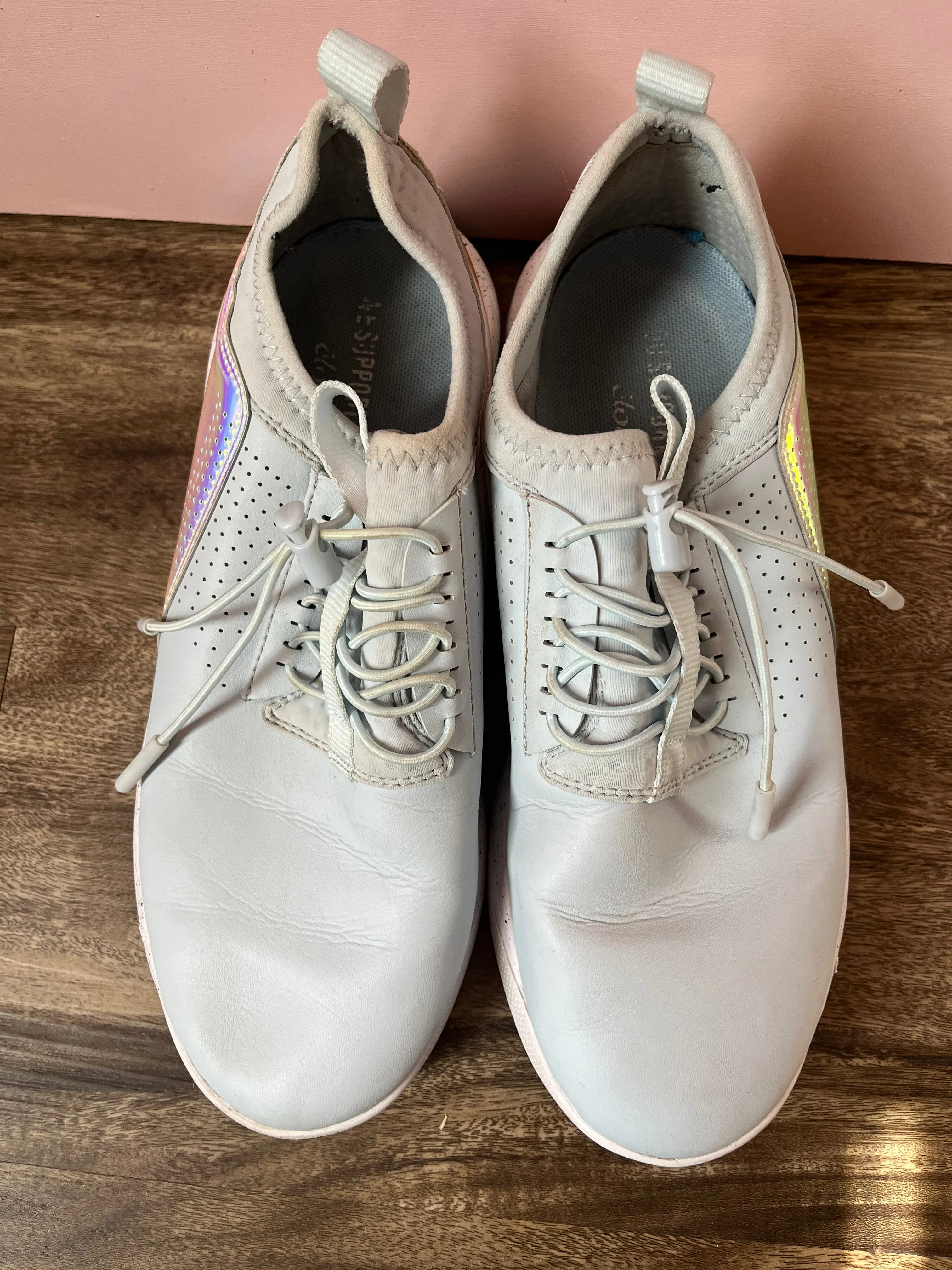 7.5 Clove Light Blue Holographic Limited Edition Nursing Tennis Shoe Sneaker