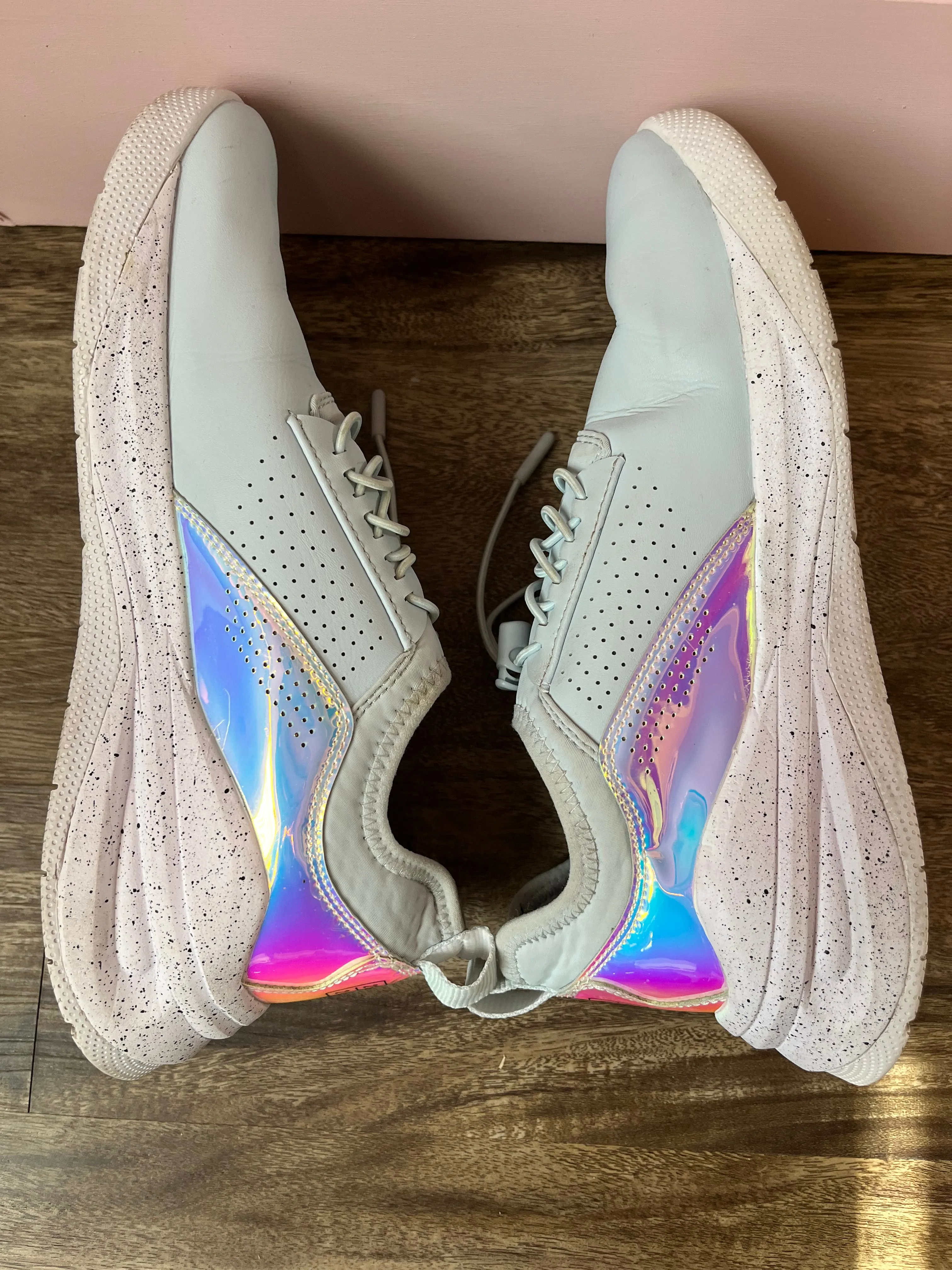 7.5 Clove Light Blue Holographic Limited Edition Nursing Tennis Shoe Sneaker