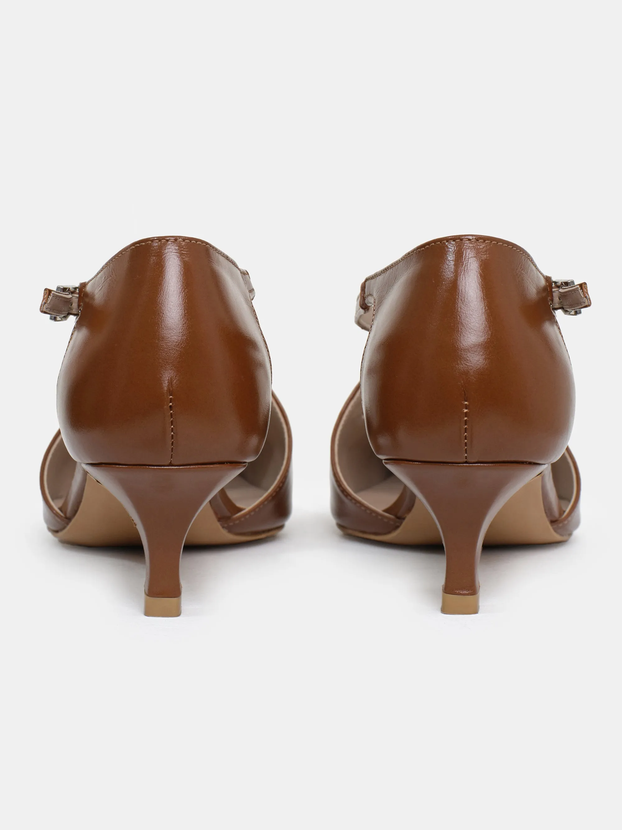 Bugur 80's Criss-Cross Pumps, Latte