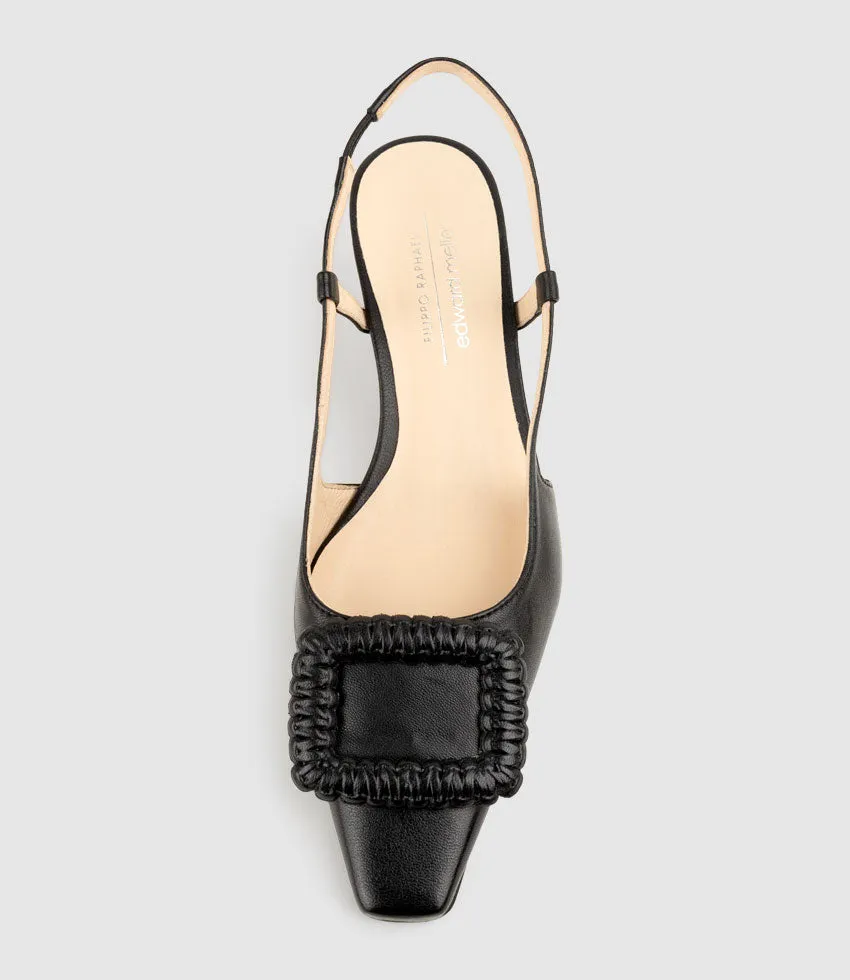 DEMETER60 Slingback with Ornament in Black