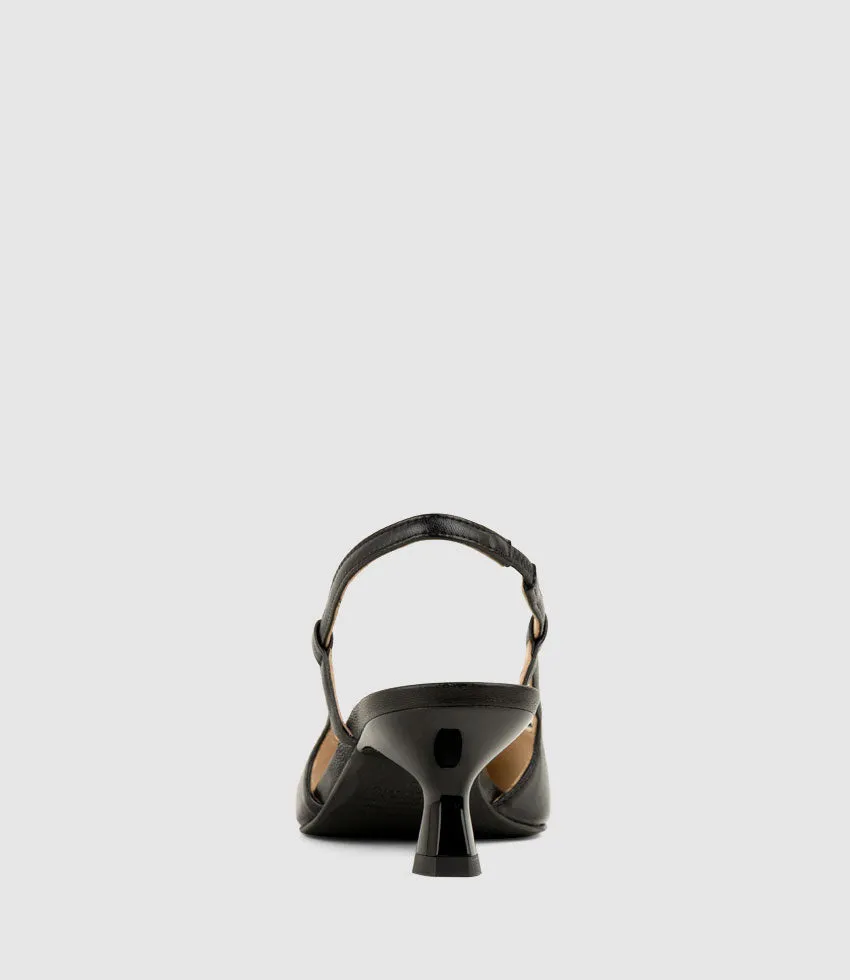 DEMETER60 Slingback with Ornament in Black