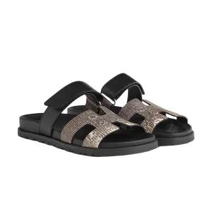 Hermes Chypre Sandals "Ombre/Noir" Special Edition