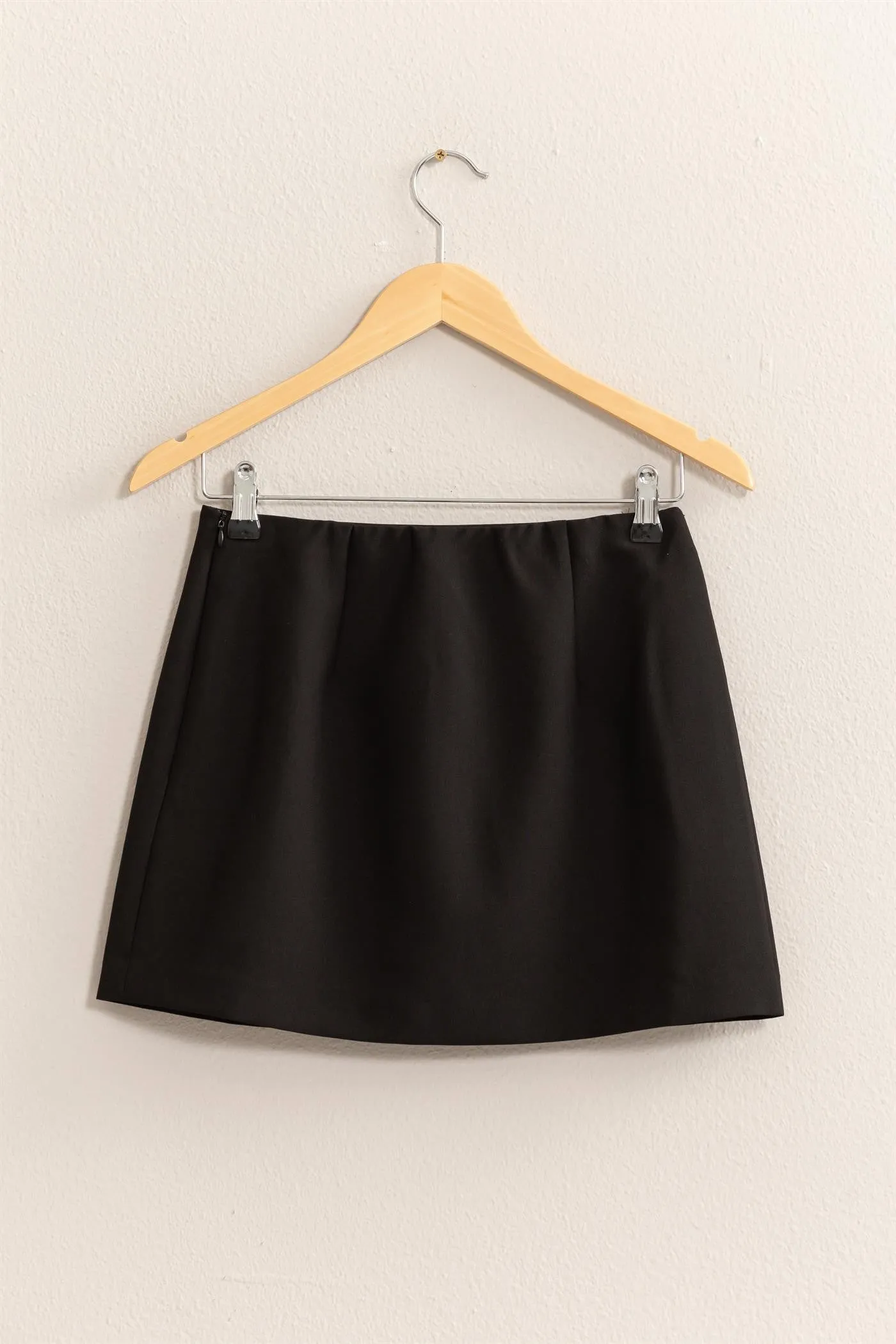 high waist mini skort