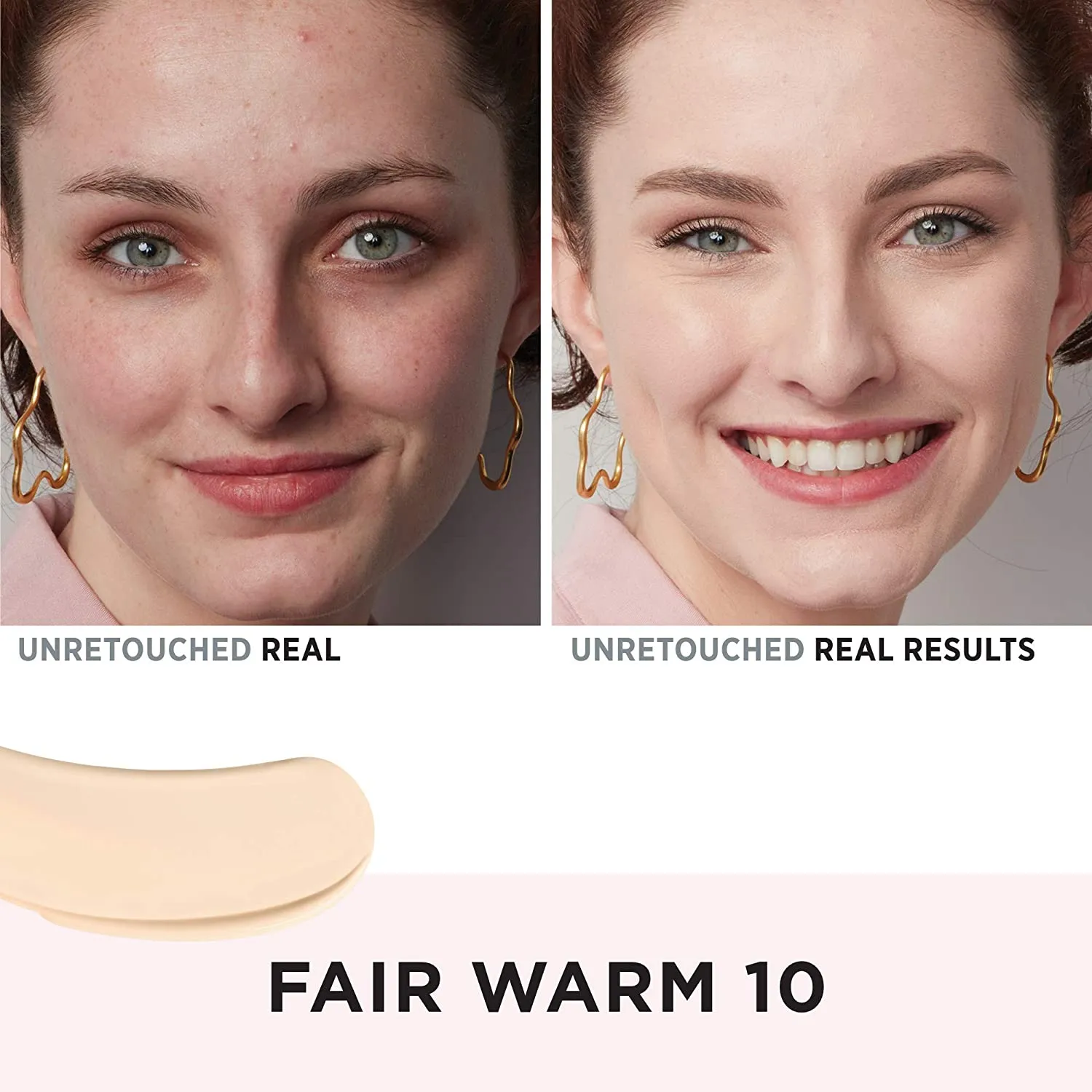 IT Cosmetics Your Skin But Better Foundation   Skincare, Fair Warm 10 - Hydrating Coverage - Minimizes Pores & Imperfections, Natural Radiant Finish - With Hyaluronic Acid - 1.0 fl oz