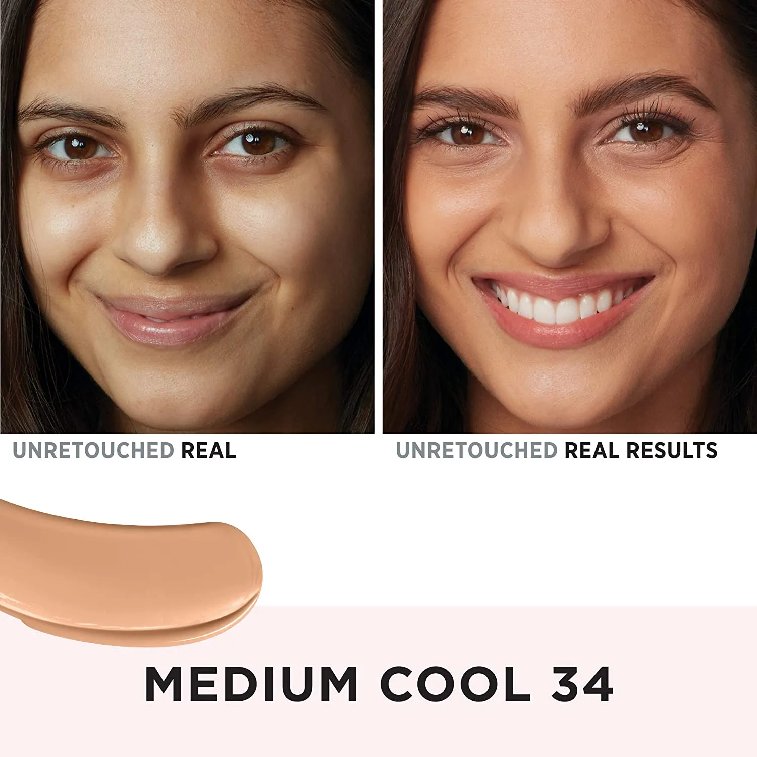IT Cosmetics Your Skin But Better Foundation   Skincare, Medium Cool 34 - Hydrating Coverage - Minimizes Pores & Imperfections, Natural Radiant Finish - With Hyaluronic Acid - 1.0 fl oz