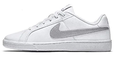 Nike Women's WMNS Court Royale White/Metallic Silver Tennis Shoes-3 UK (36 EU) (5.5 US) (749867-100)