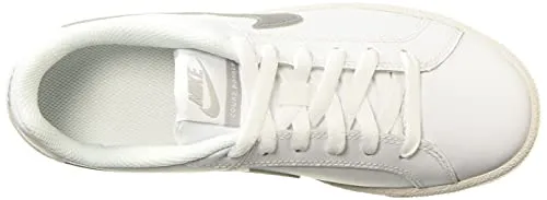 Nike Women's WMNS Court Royale White/Metallic Silver Tennis Shoes-3 UK (36 EU) (5.5 US) (749867-100)