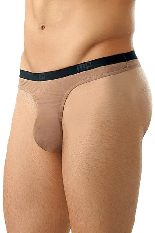 Premium Stretch Suede Men's Thong Undergarments