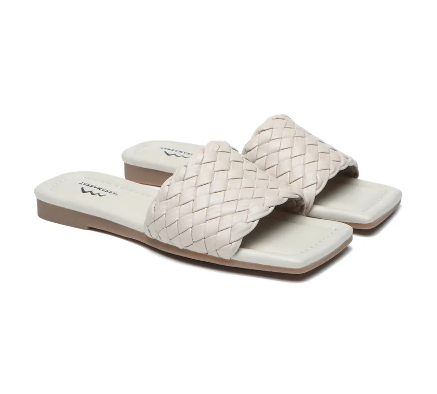 TARRAMARRA Open Toe Woven Flat Sandals Women Taunia