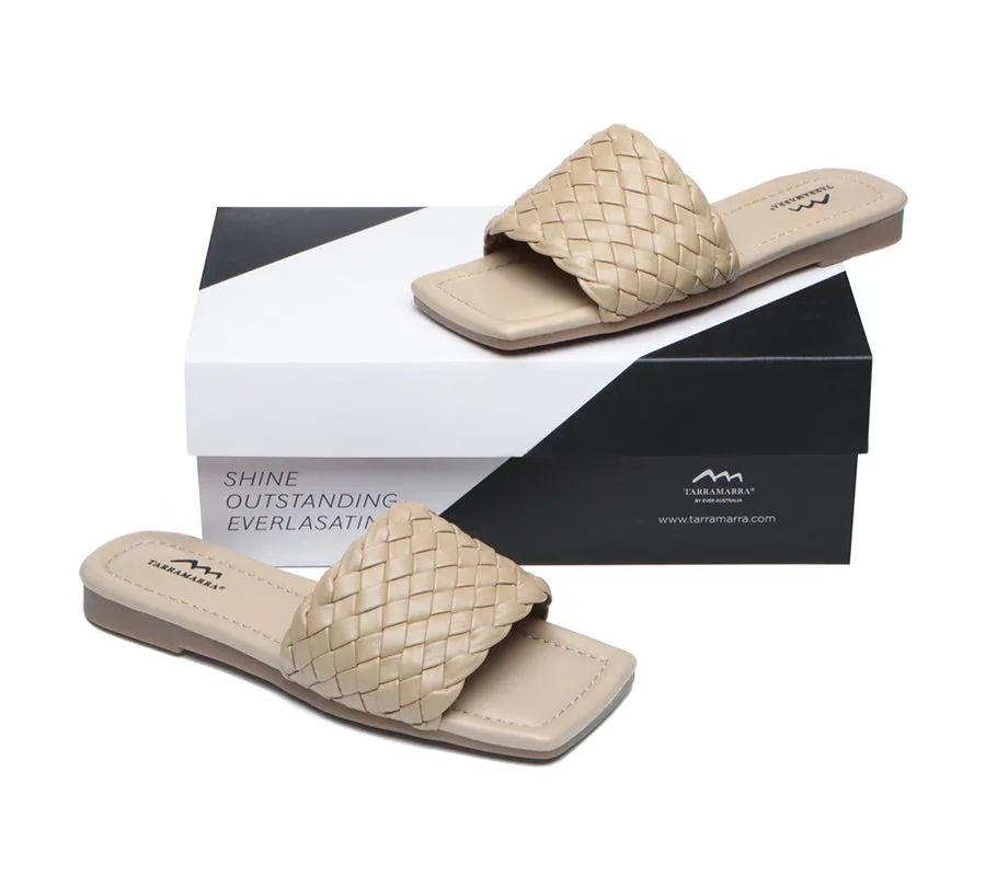 TARRAMARRA Open Toe Woven Flat Sandals Women Taunia