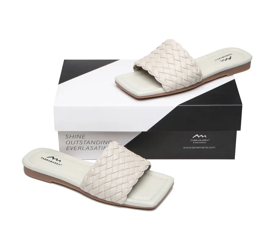 TARRAMARRA Open Toe Woven Flat Sandals Women Taunia