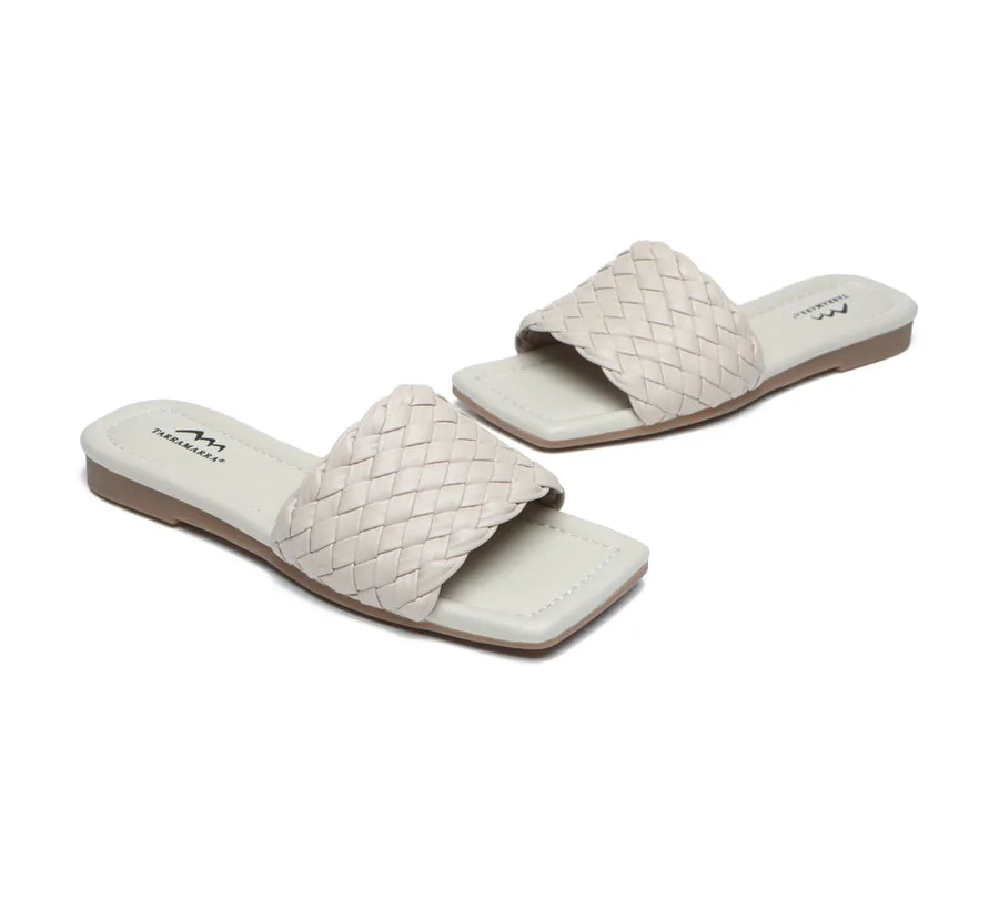 TARRAMARRA Open Toe Woven Flat Sandals Women Taunia