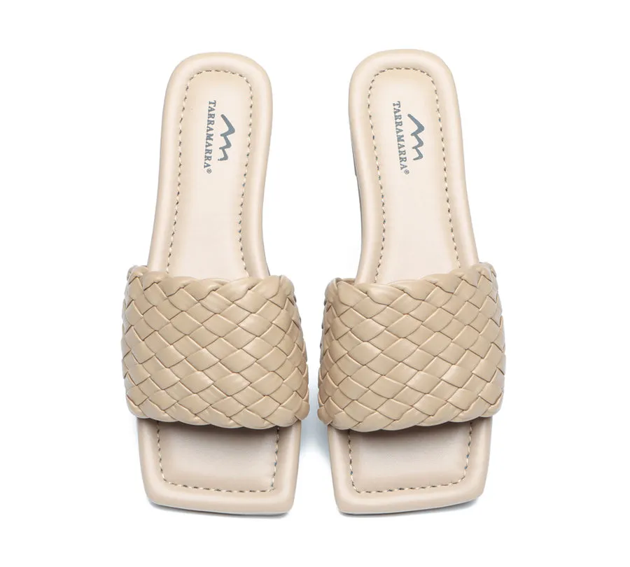 TARRAMARRA Open Toe Woven Flat Sandals Women Taunia