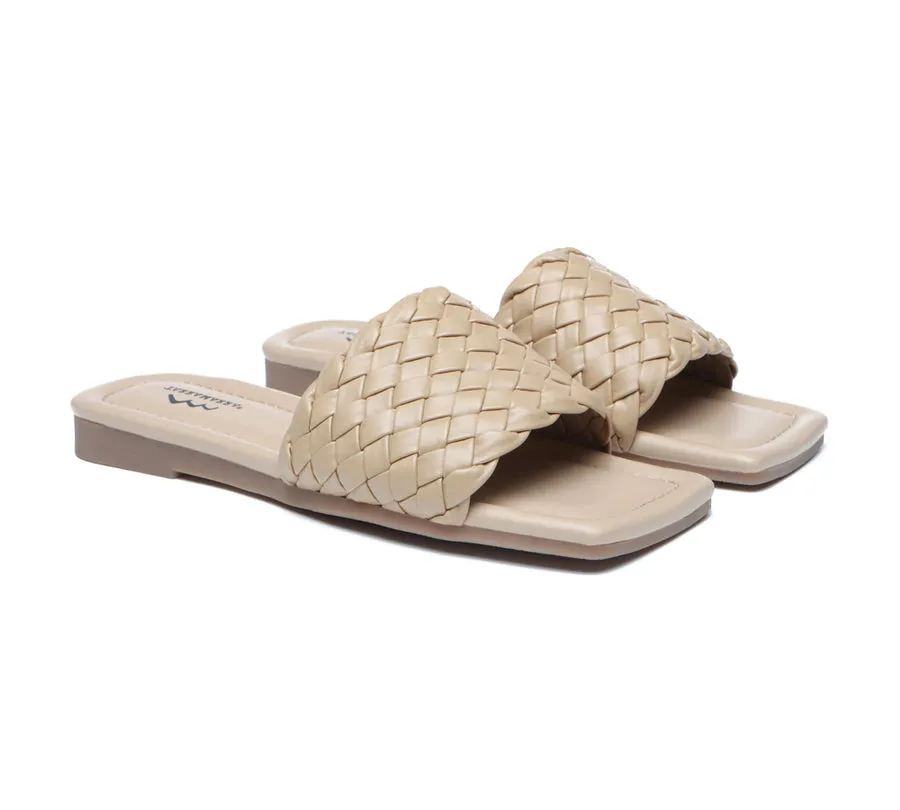 TARRAMARRA Open Toe Woven Flat Sandals Women Taunia