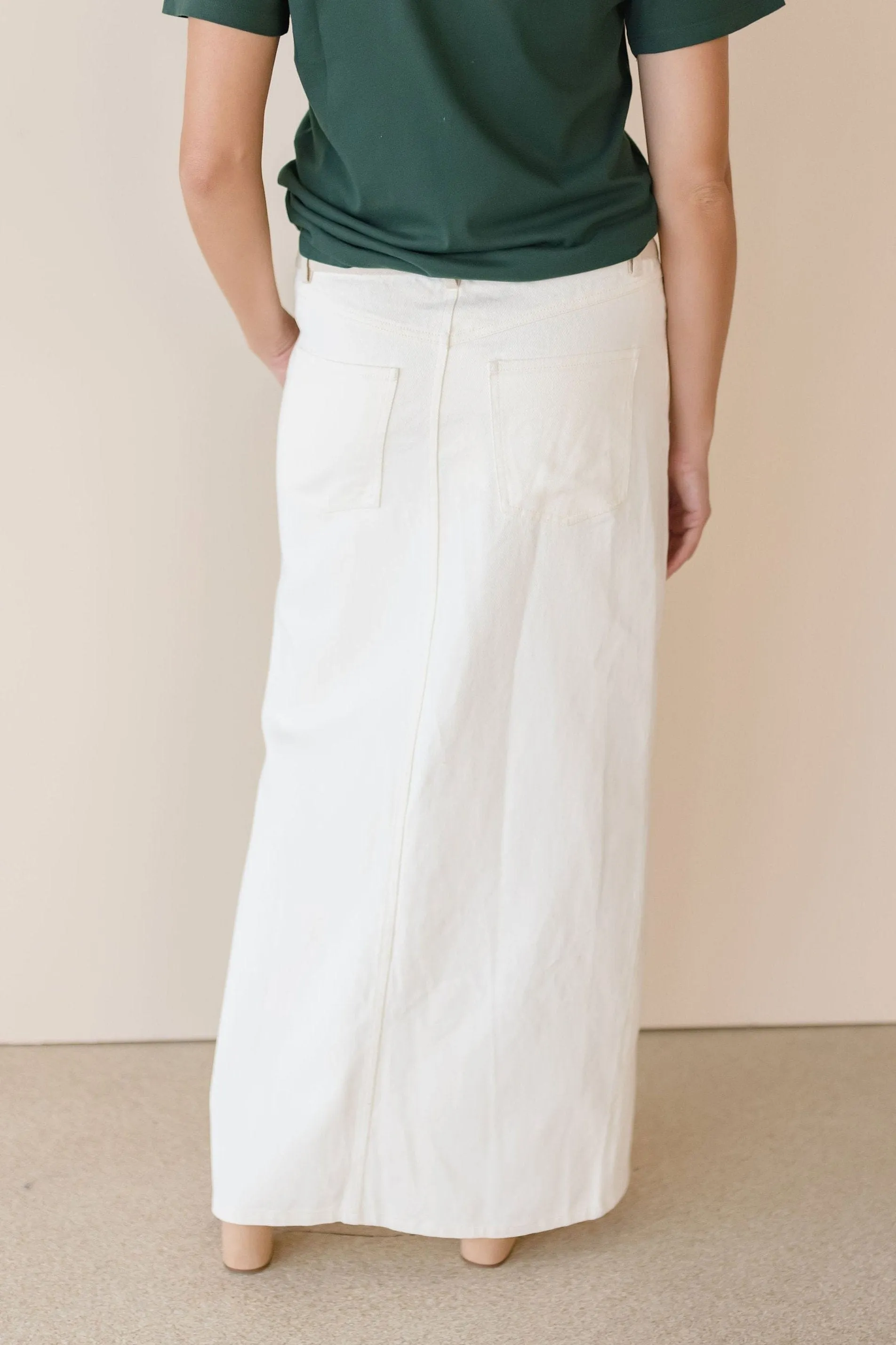 Two Toned Denim Skirt
