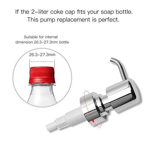 ULG Soap Pump for Dimension 26.3-27.3mm Bottles Pack of 2