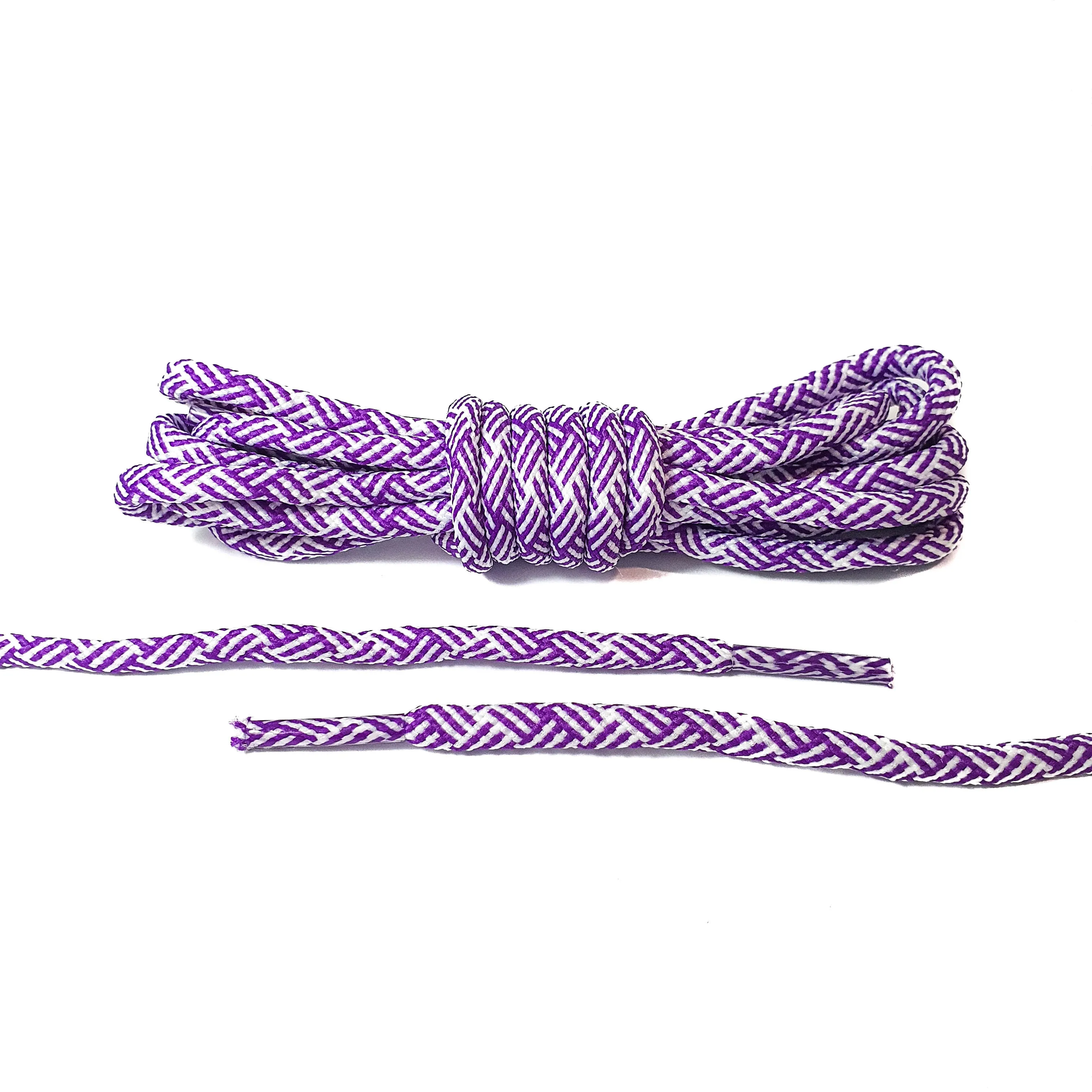 White/Purple Rope Laces (Human Race)