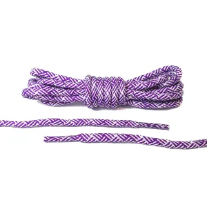 White/Purple Rope Laces (Human Race)